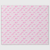 Papier Cadeau Coques roses (Plat)