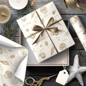 Papier Cadeau Coques Starfish Sun Fun Texte Sandstone ID918