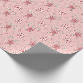 Papier Cadeau Coquette Candy Cane Pattern Holiday (Coin)