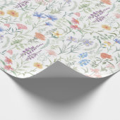 Papier Cadeau Coquette Feminine Fleur sauvage Meadow (Coin)