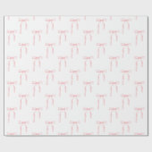 Papier Cadeau Coquette Rose Bow (Plat)