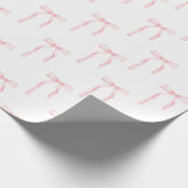 Papier Cadeau Coquette Rose Bow (Coin)