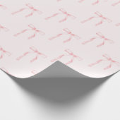 Papier Cadeau Coquette Rose Bow (Coin)