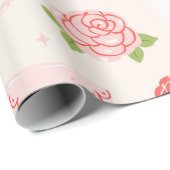 Papier Cadeau Coquette Valentine (Coin rond)