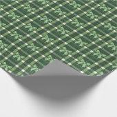 Papier Cadeau Coquette verte Bow Noël (Coin)
