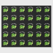 Papier Cadeau Coquetterie célébrité Funny Tortoise Pun Dark BG (Plat)