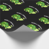 Papier Cadeau Coquetterie célébrité Funny Tortoise Pun Dark BG (Coin)