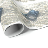 Papier Cadeau Coquillage noir (Coin rond)