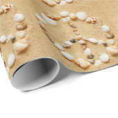 Papier Cadeau Coquillage Peacesign (Coin rond)