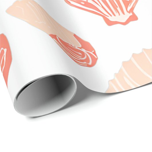 Papier Cadeau Coquillages (Coin rond)