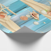 Papier Cadeau Coquillages sur le sable