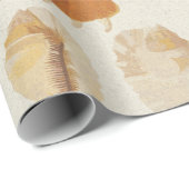 Papier Cadeau Coquillages texturés (Coin rond)