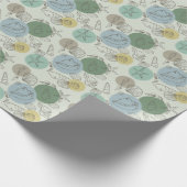 Papier Cadeau Coquillages tropicaux sur la plage (Coin)