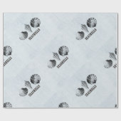 Papier Cadeau Coquillages vintages (Plat)