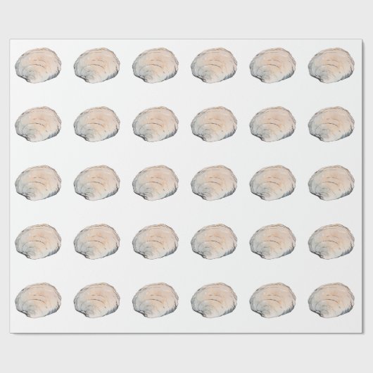 Papier Cadeau Coquille de confiture Pastel délicate (Plat)