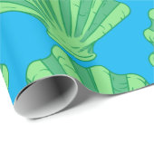 Papier Cadeau Coquille de pétoncle vert Sage Thunder_Cove (Coin rond)