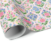 Papier Cadeau Coquille florale (Coin rond)