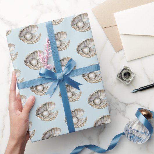 Papier Cadeau Coquilles de Perles Anniversaire (Cadeaux)