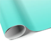 Papier Cadeau Corail Blanc Turquoise Ombre (Coin rond)