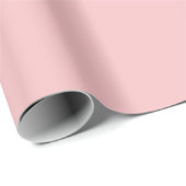 Papier Cadeau Corail clair rose et ombré de sarcelle (Coin rond)