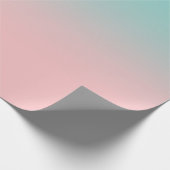 Papier Cadeau Corail clair rose et Ombre Turquoise (Coin)