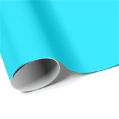Papier Cadeau corail de Pâques bleu aqua (Coin rond)