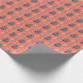 Papier Cadeau Corail et cachemire jaune (Coin)