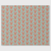 Papier Cadeau Corail marin (Plat)