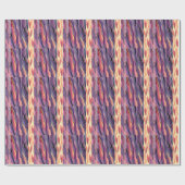 Papier Cadeau coral and violet pattern (Plat)
