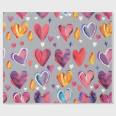 Papier Cadeau Corazones Abstractos (Plat)