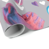 Papier Cadeau Corazones Abstractos (Coin rond)