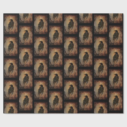 Papier Cadeau Corbeau (Plat)