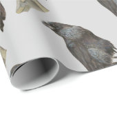 Papier Cadeau Corbeau (Coin rond)