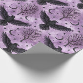 Papier Cadeau Corbeau gothique (Coin)