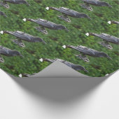 Papier Cadeau Corbeau noir (Coin)