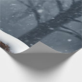 Papier Cadeau Corbeau noir oiseau sombre (Coin)