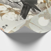 Papier Cadeau Corbeau Raven Koson Oiseau japonais (Coin)