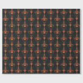 Papier Cadeau Corbeaux d'automne (Plat)