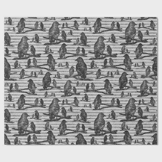 Papier Cadeau Corbeaux de Crows (Plat)