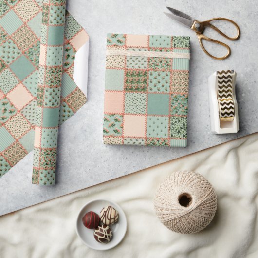 Papier Cadeau Corbeille de pays mignonne motif (Artisanat)