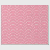 Papier Cadeau Corbeille perlée rose et blanche (Plat)