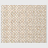 Papier Cadeau Corbeille tissée crème (Plat)