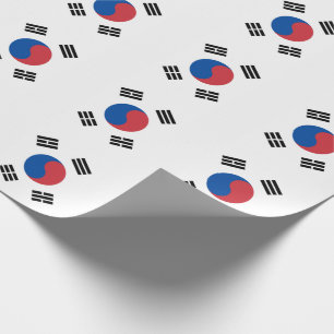 Papier Cadeau Corée du Sud Séoul Asie Drapeau coréen Voyage