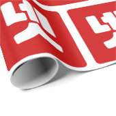 Papier Cadeau Coréen Numéro 4 Quatre 넷 (Coin rond)