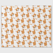 Papier Cadeau Corgi (Plat)