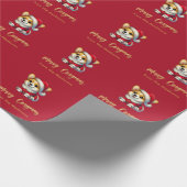 Papier Cadeau Corgi adorable personnalisé - Joyeux Corgmas (Coin)