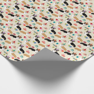 Papier Cadeau Corgi Birthday Dogs Wrapper Paper