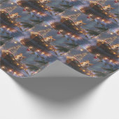 Papier Cadeau Corgi Christmas Festive Voyage (Coin)