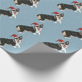 Papier Cadeau Corgi de Noël (Coin)