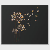 Papier Cadeau Corgi Flower Fly Dandelion mignon Amoureux des chi (Plat)